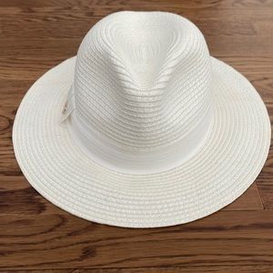 White Melissa ODABASH Fedora hat